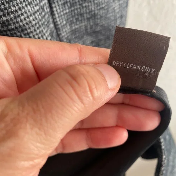 J Mclaughlin Womens Houndstooth Vest Blazer Wool Blend Size XS Sleeveless Long - Picture 11 of 11